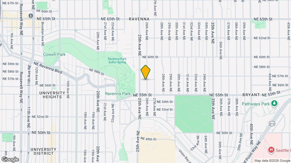 5543 26th Ave NE, Unit 5543B Map and Location Details