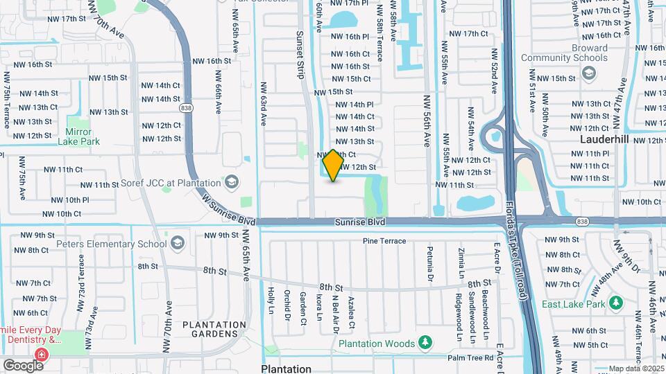 6005 Del Lago Cir, Unit #100 Map and Location Details