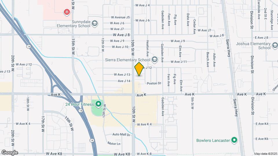 823 W Ave J14 Map and Location Details