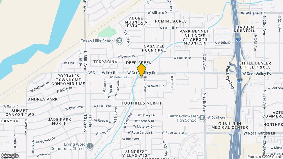 3111 W Melinda Ln Map and Location Details