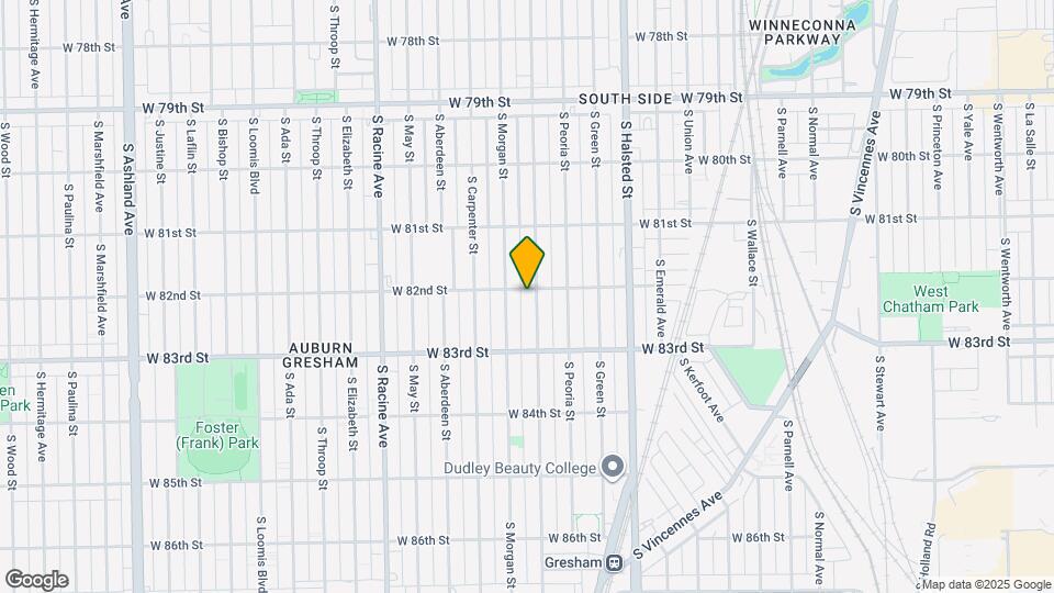 8204 S Sangamon St, Unit 1 Map and Location Details