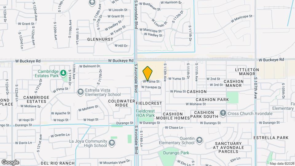 11411 W Yuma St Mapa y Detalles de la Ubicación