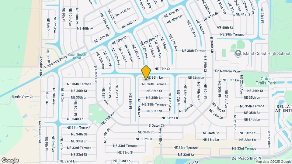 1513 NE 36th Terrace Map and Location Details