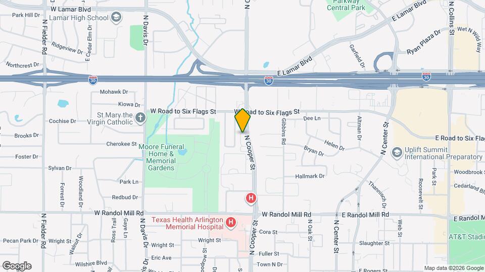 1344 N Cooper St Map and Location Details