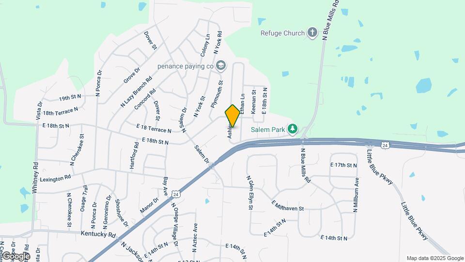 1803 N Ponca Dr Map and Location Details
