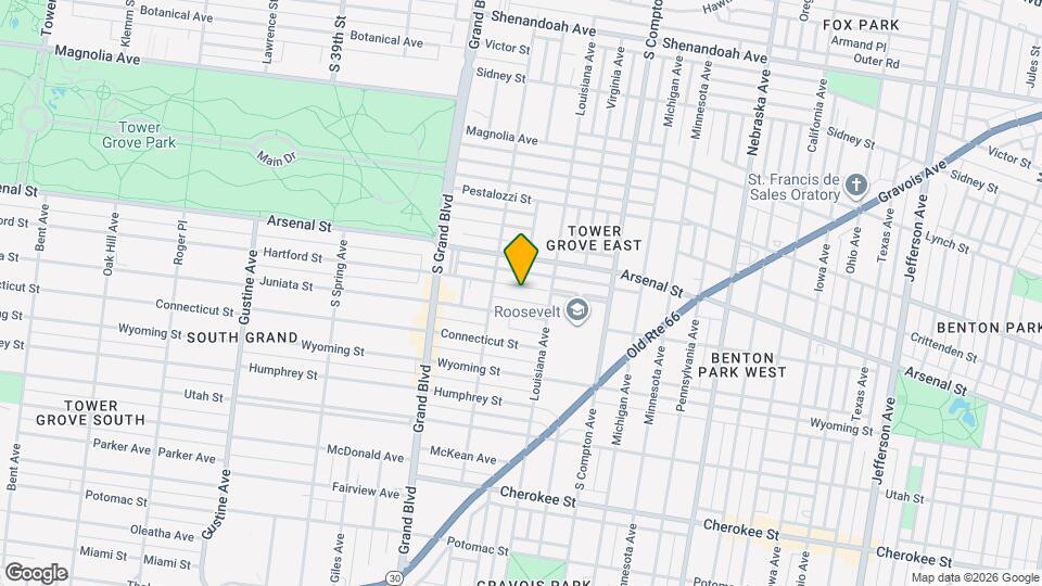 3430 Hartford St Map and Location Details