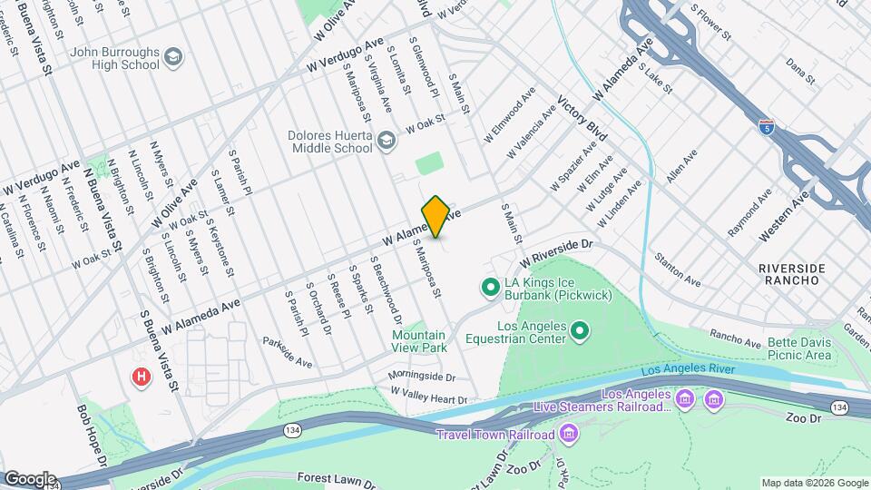 621 S Shelton St, Unit D Map and Location Details