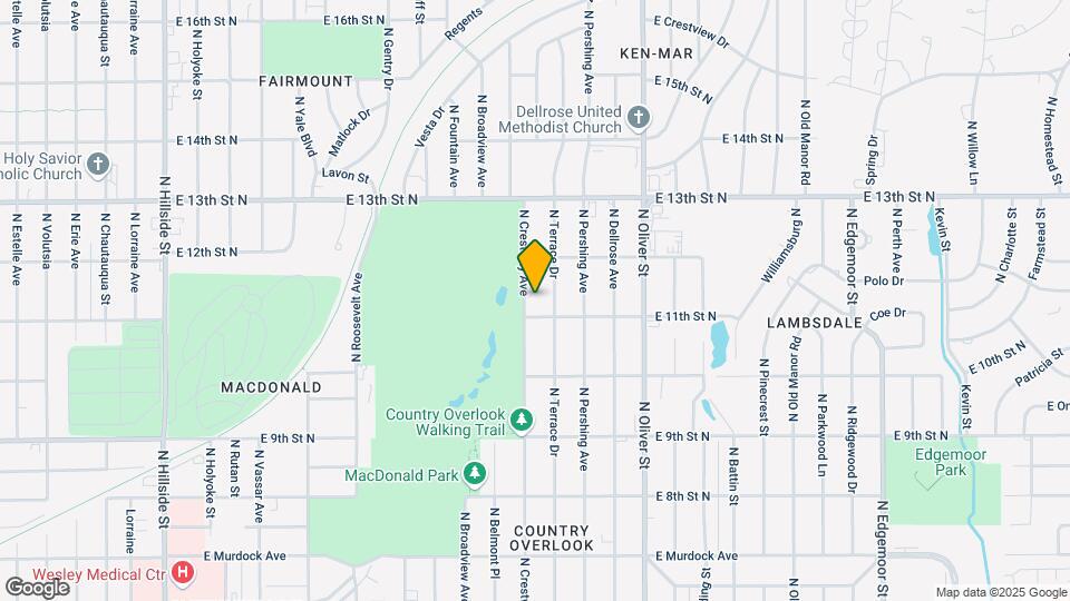 1214 N Crestway St Map and Location Details