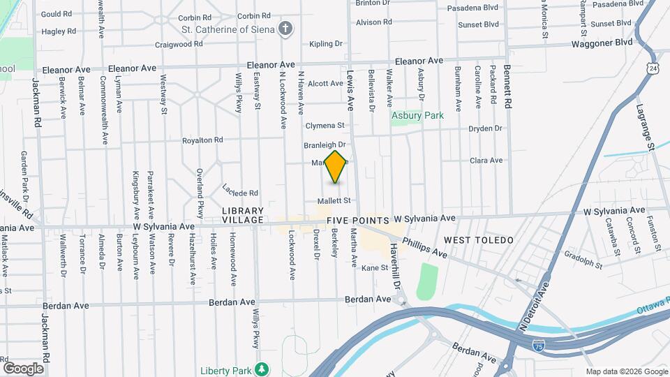 4117 Thornton Ave Map and Location Details