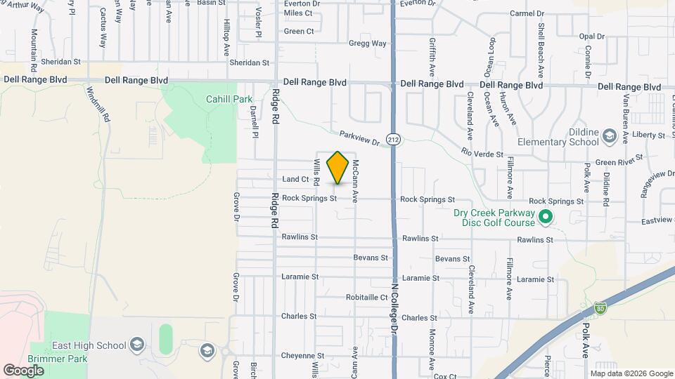 3702 Rock Springs St Map and Location Details