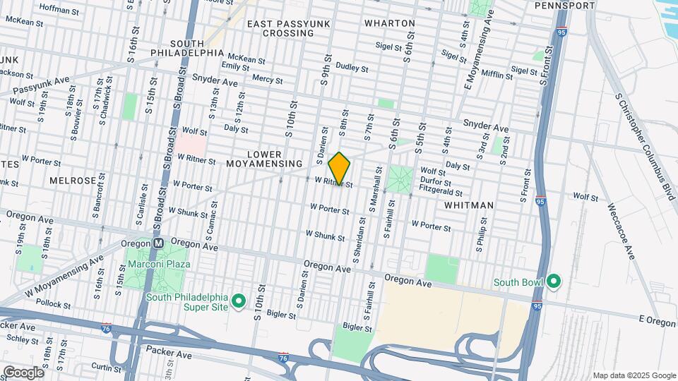 2412 S Franklin St Map and Location Details