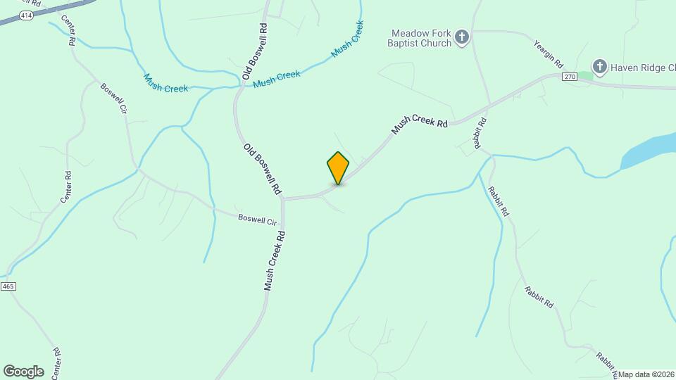 442 Mush Creek Rd Map and Location Details