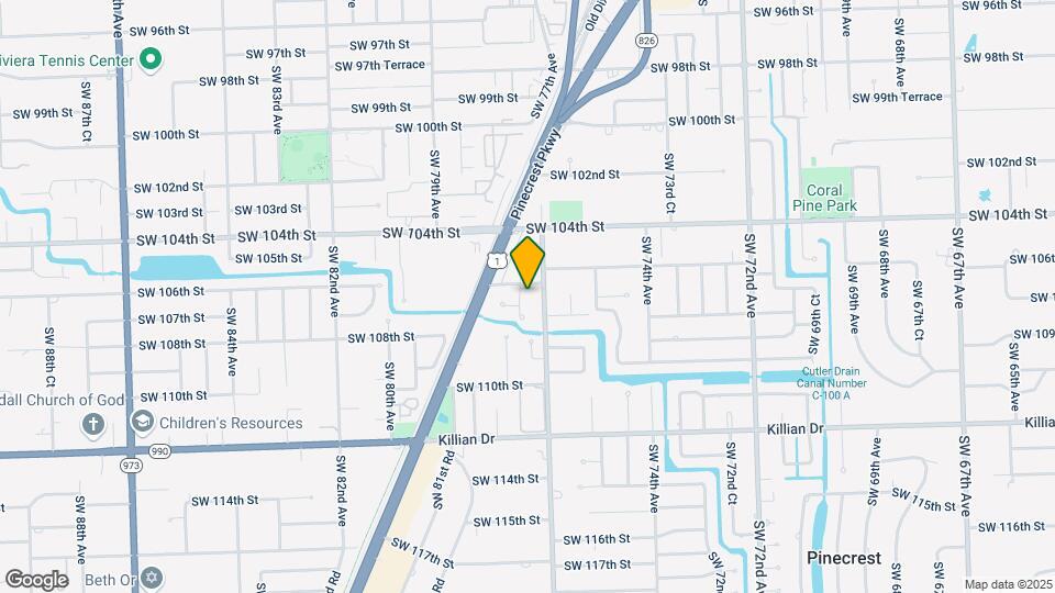 10621 SW 77th Ct Map and Location Details
