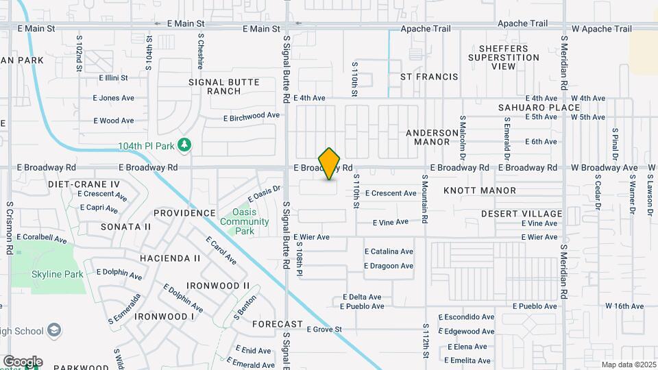 10915 E Calypso Ave Mapa y Detalles de la Ubicación
