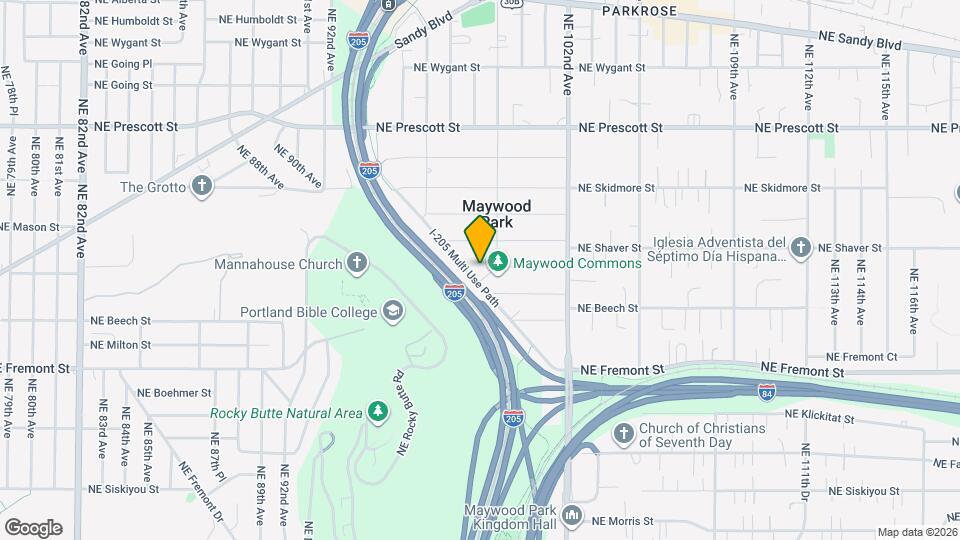 3846 NE Maywood Pl Map and Location Details