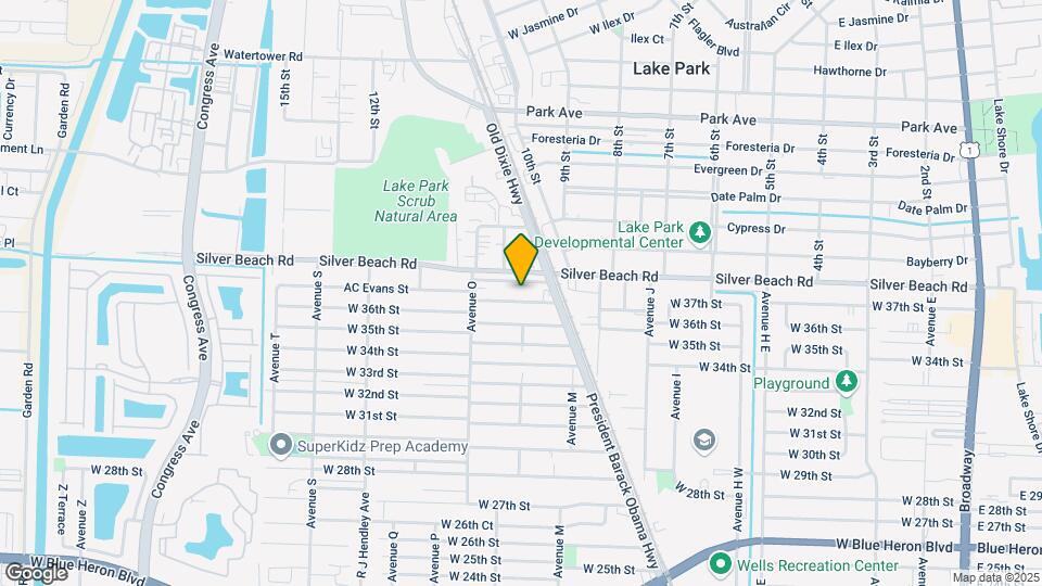 1200 AC Evans St Map and Location Details