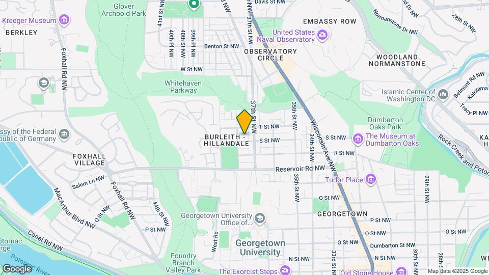3711 S St NW Map and Location Details