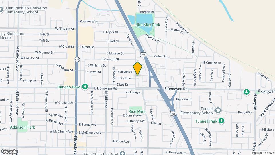 1629 Point Lobos Ln Map and Location Details