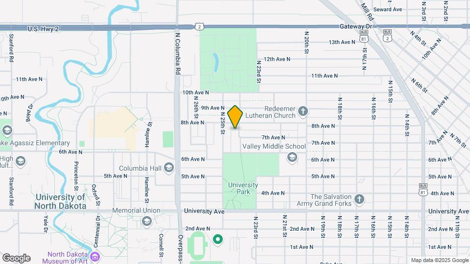 709 N 24th St Map and Location Details