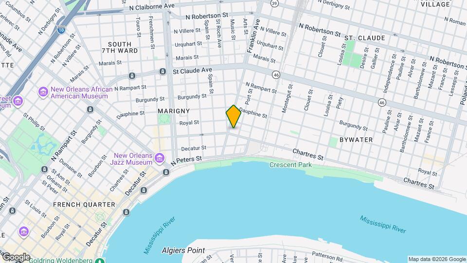 2615 Chartres St, Unit 2615 Map and Location Details