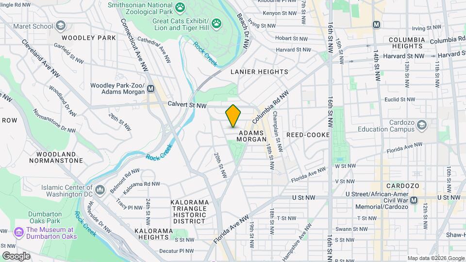 1855 Mintwood Pl NW, Unit 3 Mapa y Detalles de la Ubicación