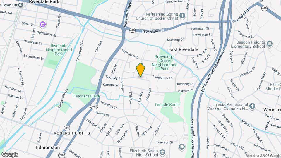 5703 Kennedy St, Unit Unit A Map and Location Details