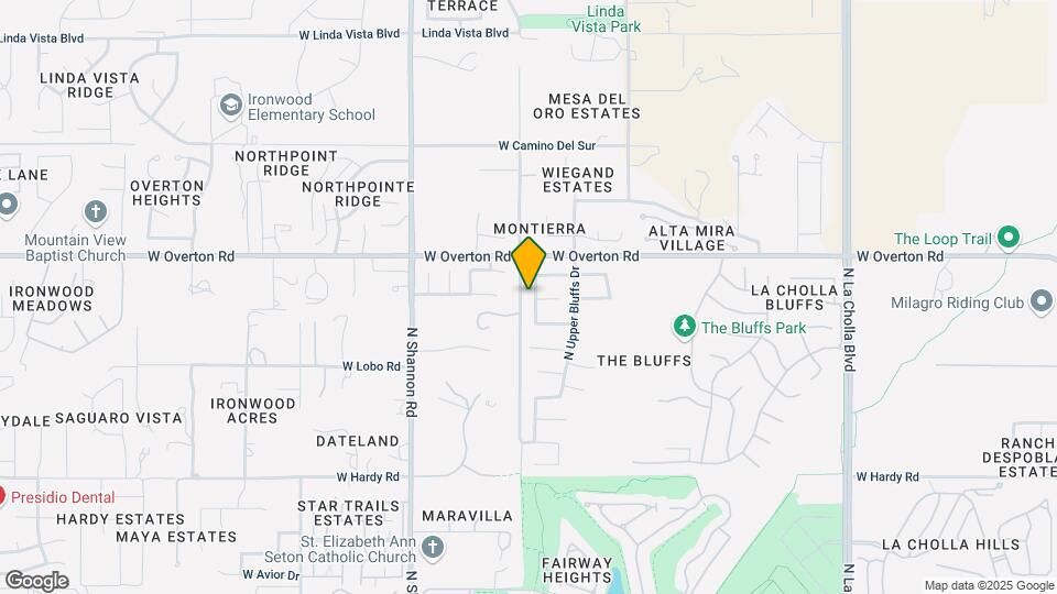 9131 N Ironwood Bluffs Ln Map and Location Details