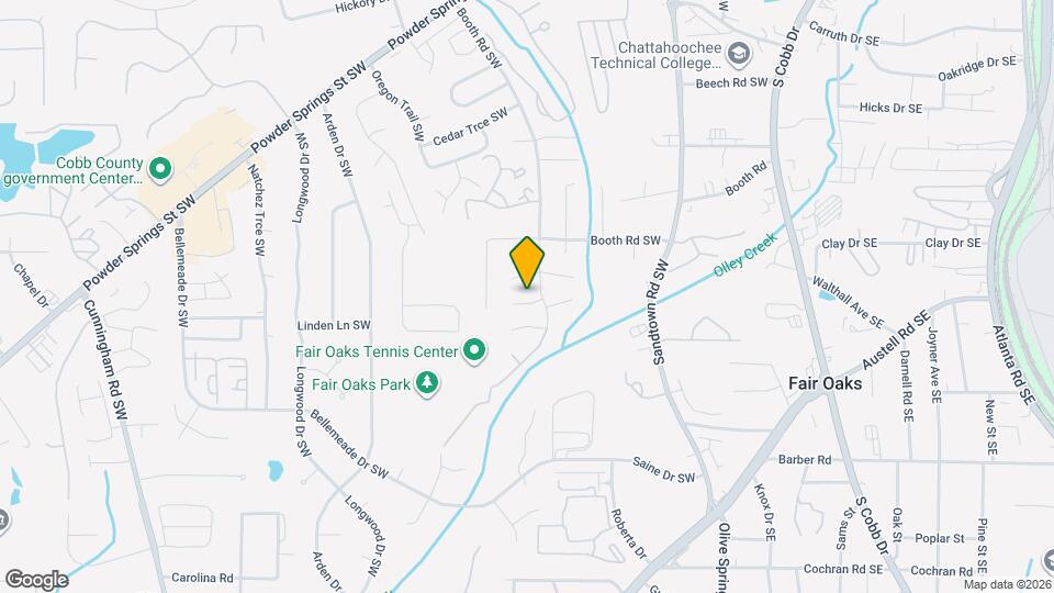 340 Red Oak Run SW Map and Location Details