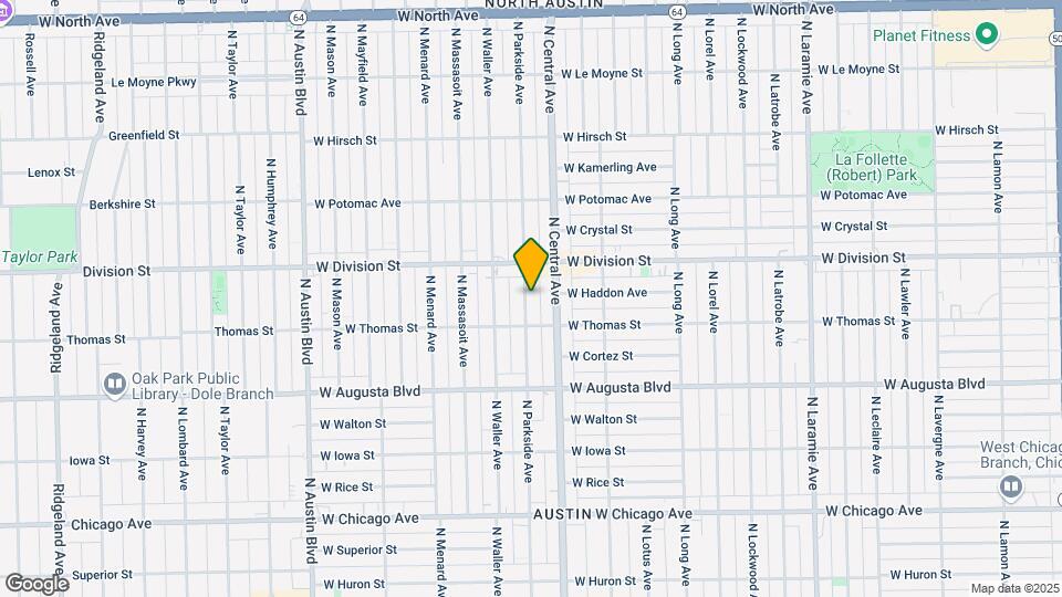 1127 N Parkside Ave Map and Location Details