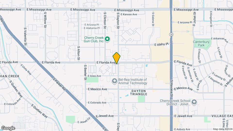 1505 S Dayton St Map and Location Details