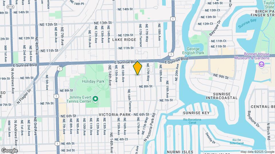 840 NE 17th Ave Map and Location Details