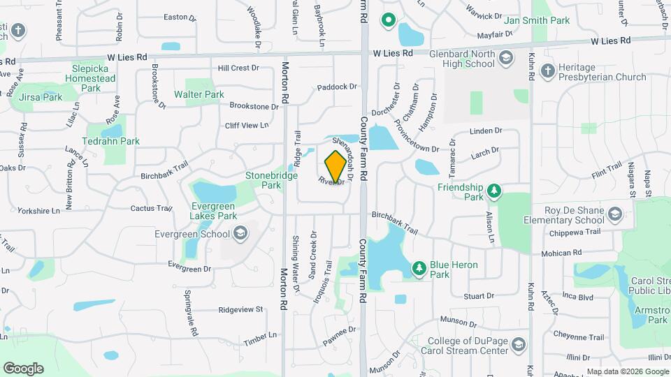 826 River Dr Map and Location Details