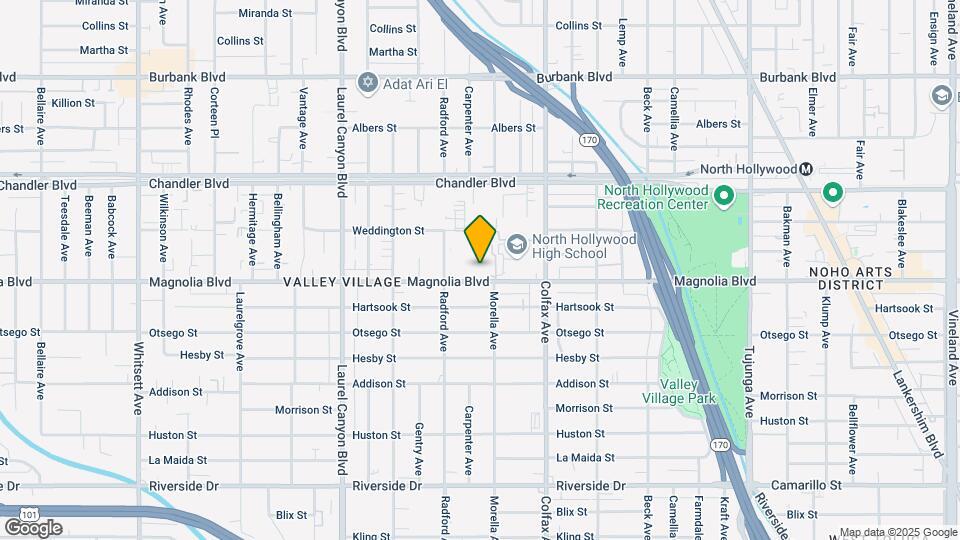 11821 Magnolia Blvd. Mapa y Detalles de la Ubicación