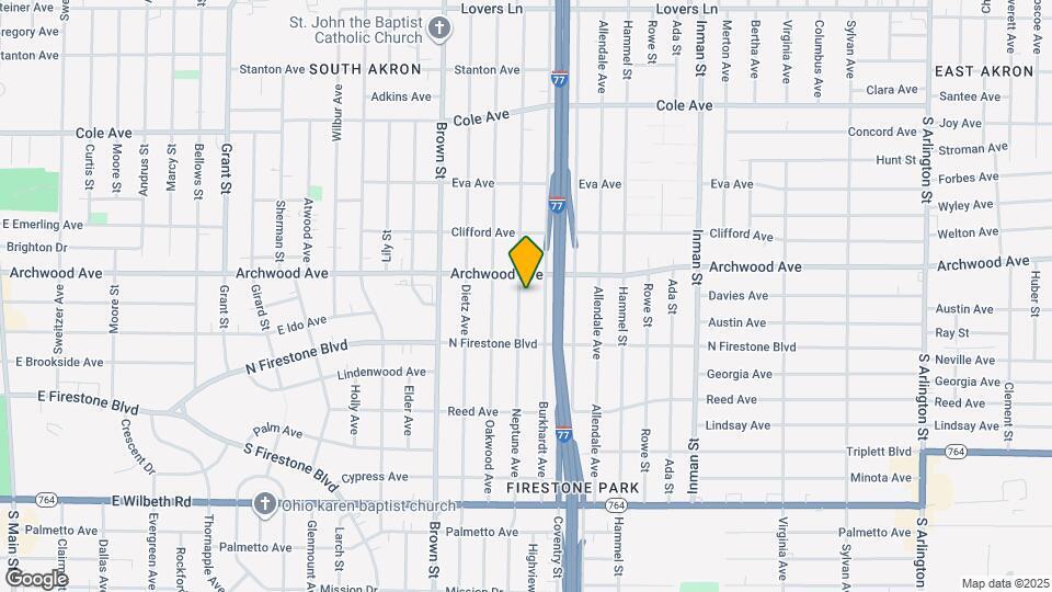 1261 Neptune Ave Map and Location Details