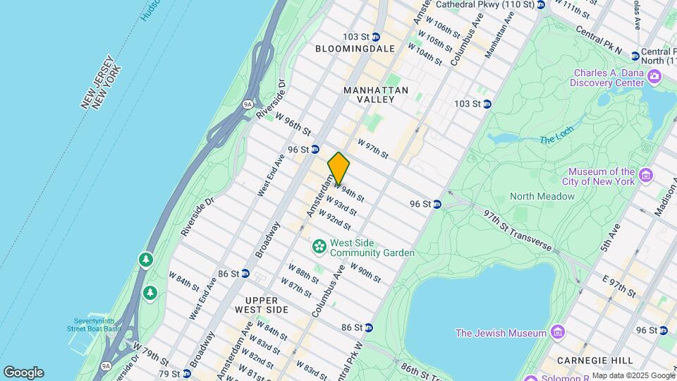 164 W 94th St Map and Location Details