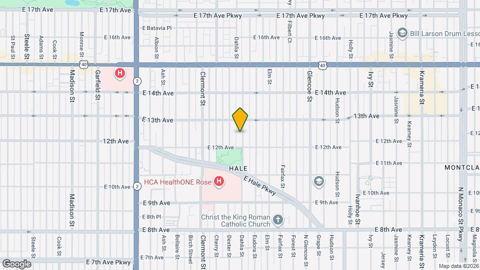 1245 Dahlia St Map and Location Details