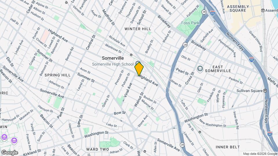 52 Highland Ave Map and Location Details