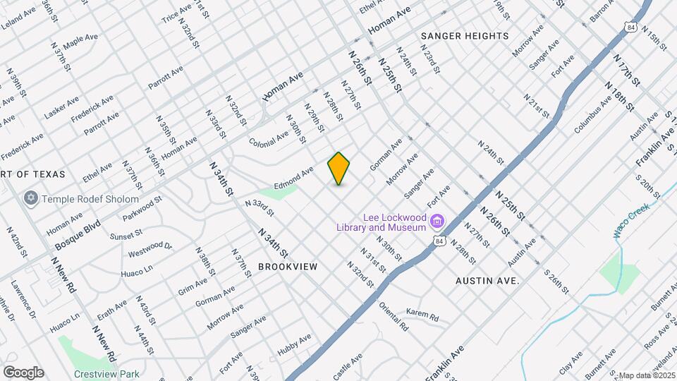 909 N 30th St Map and Location Details