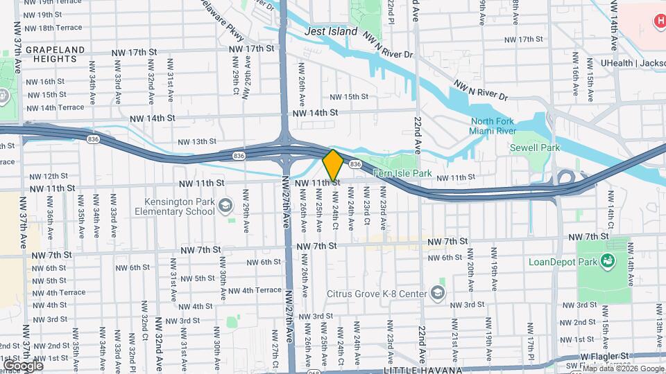 1090 NW 24th Ct Map and Location Details