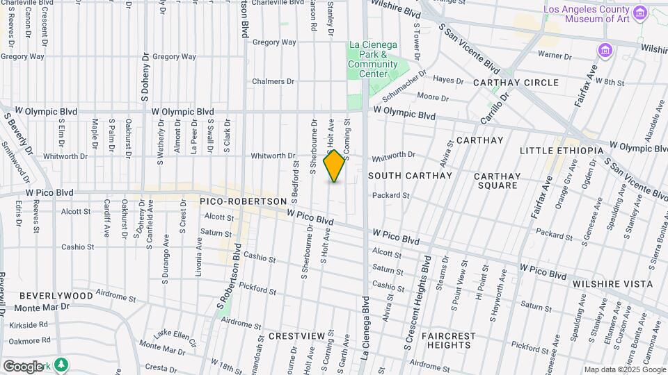 1206 S Holt Ave Map and Location Details