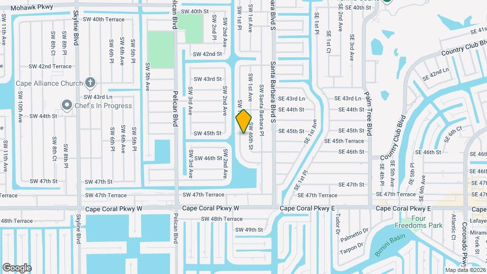 4509 SW 1st Pl Map and Location Details