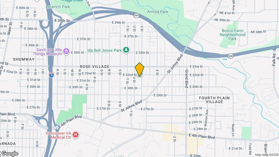 3100 V St Map and Location Details