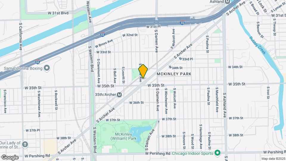 3478 S Archer Ave Map and Location Details