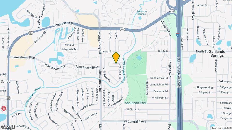 405 Wekiva Rapids Dr Mapa y Detalles de la Ubicación