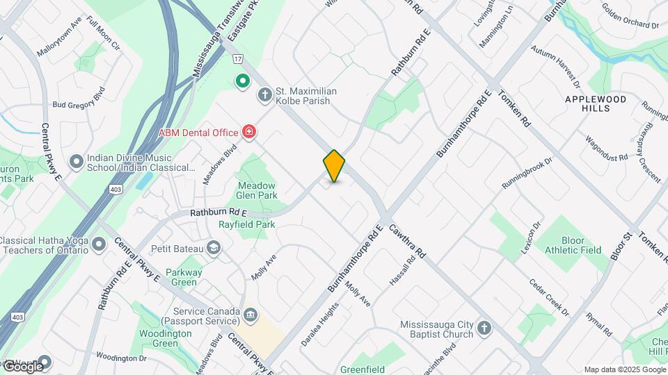 640 Rathburn Rd E Map and Location Details