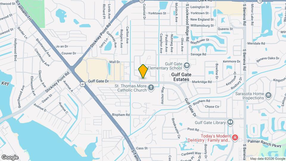 2441 Gulf Gate Dr Map and Location Details
