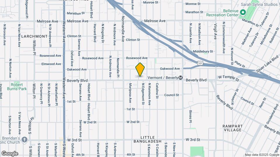 302 N Alexandria Ave Map and Location Details