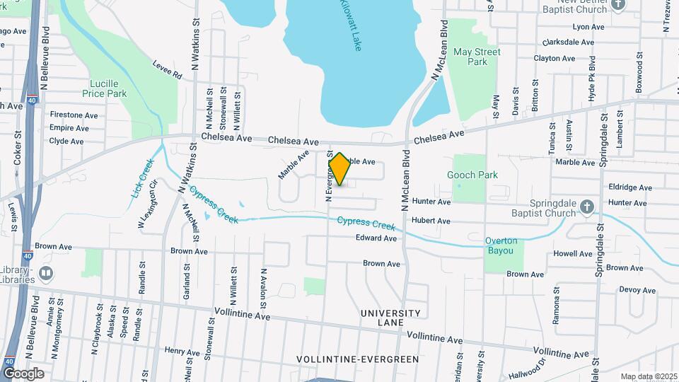 1734 Hunter Ave Map and Location Details