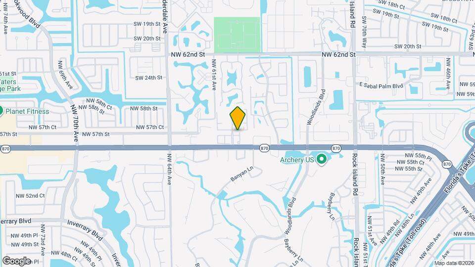 5887 NW 56th Pl Map and Location Details