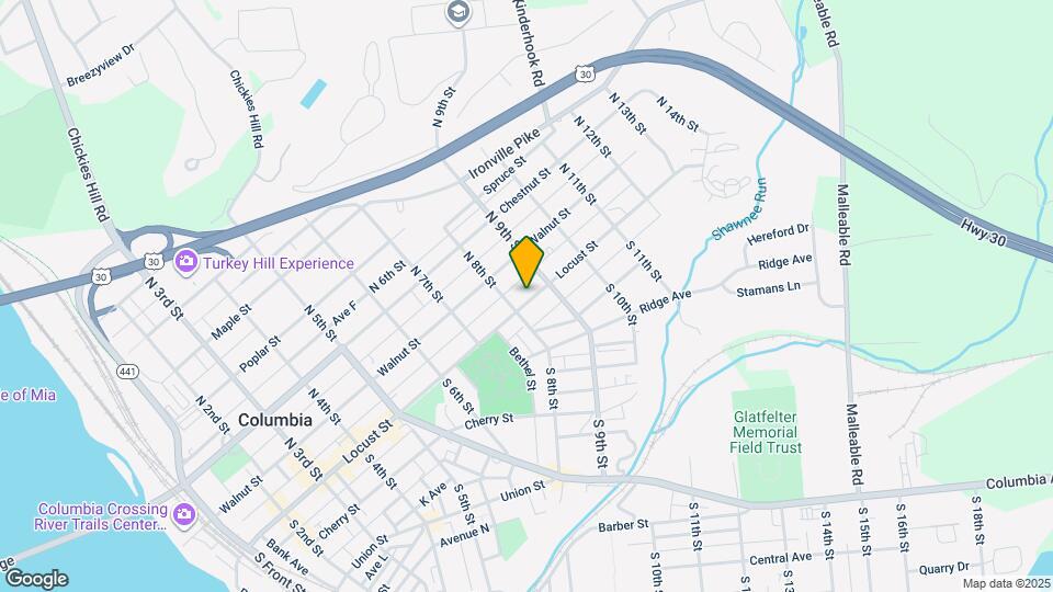 815 Locust St Map and Location Details